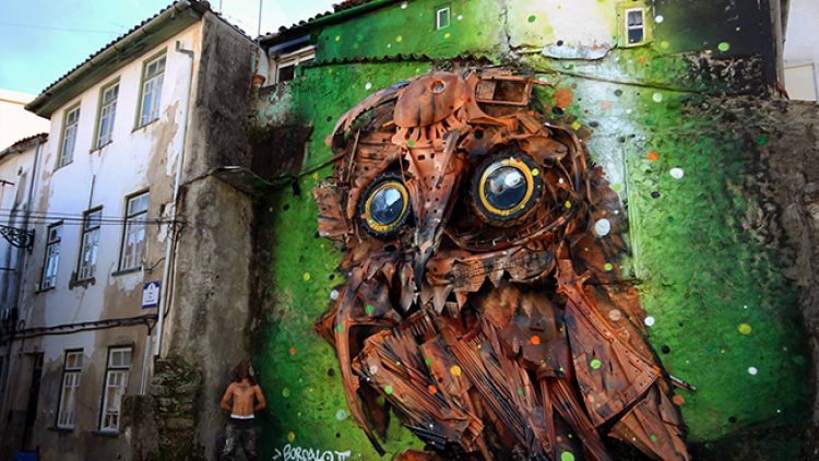Inspiração: sucata que vira arte de rua